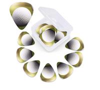 Sport Golf Ball Guitar Picks 12 Pack Plectrums with Organizer Box, 3 Different Thickness Includes Thin Medium Heavy Picks