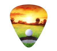 Sport Golf Ball Sunset Tree Premium Bass Electric Guitar Picks,Guitar Plectrum For Unparalleled Musical Experience
