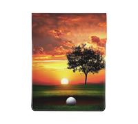 Sport Golf Ball Sunset Tree Printed Laptop Sleeve Bag 13-Inch - Leather Laptop Sleeve Case Shockproof Protective Computer Cover Bag