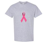 (Sport Grey, 2XL) Breast Cancer Hope Support Awareness Pink Ribbon Men T Shirt Tee Top