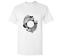 (Sport Grey, 2XL) Pisces Fish Zodiac Sign Horoscope Fortune Symbol Men T Shirt Tee Top