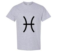 (Sport Grey, 3XL) Pisces Fish Zodiac Horoscope Astrological Symbol Men T Shirt Tee Top