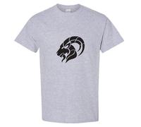 (Sport Grey, L) Capricorn Goat Zodiac Horoscope Astro Sign Symbol Men T Shirt Tee Top