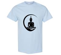 (Sport Grey, S) Gautama Zen Buddha Buddhism Buddhist Religion Art Men T Shirt Tee Top