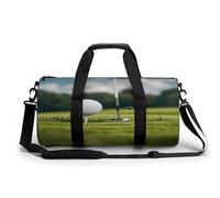 Sport Gym Bag for Women Men,Golf and Turf Cylindrical Travel Duffel Bag with Adjustable Straps for Travel, Sports, Workout