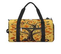 Sport Gym Bag for Women Men with Shoes Compartment and Wet Pocket,Twisted Branch Art Travel Duffel Bag for Travel, Sports, Fitness, Workout