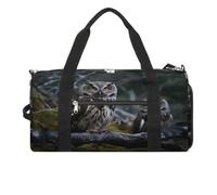 Sport Gym Bag for Women Men with Shoes Compartment and Wet Pocket,Wild Owl Birds Travel Duffel Bag for Travel, Sports, Fitness, Workout