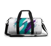Sport Gym Duffle Travel Bag for Women Men Overnight Weekender Bag with Shoe Compartment,Wet Pocket 90's Cup Design, style, 17.7in/9in/9in