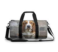 Sport Gym Duffle Travel Bag for Women Men Overnight Weekender Bag with Shoe Compartment,Wet Pocket Basset Hound