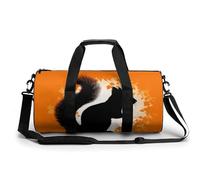 Sport Gym Duffle Travel Bag for Women Men Overnight Weekender Bag with Shoe Compartment,Wet Pocket Cute Squirrel Silhouette