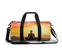 Sport Gym Duffle Travel Bag for Women Men Overnight Weekender Bag with Shoe Compartment,Wet Pocket Yoga Meditation, style, 17.7in/9in/9in