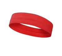 Sport Hairband Yoga Sport Nylon Headband For Women Girl Thin Sweatband Non-slip Outdoor Hairband Silicone Forehead Protect Gym Running Headwrap(Red)
