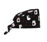 Sport Hat Cat Drinking Water Turban Cap Breathable Adjustable Caps For Chef Work Gym