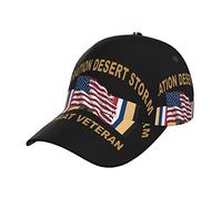Sport Hat Operation Desert Storm Combat Veteran Hip Hop Cap Outdoor Sport Cap Washed Baseball Cap for Youth, Men, Ladies