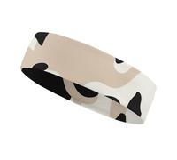 Sport Headband for Women Men Moisture Wicking Sweatband Cow Spot Head Band Athletic Sweat Band for Sports Unisex Elastic Hairband for Running Basketball
