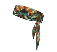 Sport Headbands Soft Wide for Women & Men,Print A Complex Vortex