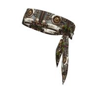 Sport Headbands Soft Wide for Women & Men,Print Steampunk Style 3D Rendering
