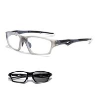 Sport Hollow Adjustable Temples Reading Glasses,Ultra-Light Photochromic Self Adjusting Anti-Blue Glasses For Women (E,+3.5)