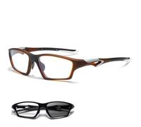 Sport Hollow Adjustable Temples Reading Glasses,Ultra-Light Photochromic Self Adjusting Anti-Blue Glasses For Women (D,+1.0)