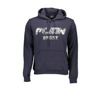 Sport Hoodie Silver Print - male - Plein Sport - Long Sleeve Training Tops - Blue - S - Sport S