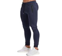 Sport Joggers For Men Slim Fit Tracksuit Bottoms Gym Trousers Sweatpants With Zip Pockets Training Pants Mens Joggers Sweatpants Slim Fit Workout Training Thigh Gym Jogger Pants With Zipper Pockets