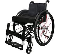 Sport Lightweight Transportable Wheelchair - Self-Propelled, Folding Aluminum Alloy, Suitable for Sports and Recreation