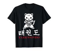Sport Martial Art Korean Writing Calligraphy Taekwondo Value Graphic T-Shirt, Men, Black, M