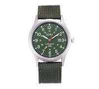 Sport Men's Canvas Stainless Quartz Watch Wrist Date Men's Watch Ae1500wh (Green, One Size)