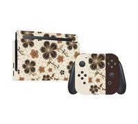 Sport Merchandise Premium 3M Vinyl Skin Compatible with Nintendo Switch (Console, Dock & Controller Decal) - Anti-Scratch - Bubble-Free Application - Made in UK (Floral, SW1 6.2")