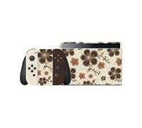 Sport Merchandise Premium 3M Vinyl Skin Compatible with Nintendo Switch (Console, Dock & Controller Decal) - Anti-Scratch - Bubble-Free Application - Made in UK (Floral, OLED 7.0")
