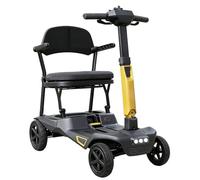 Sport Mobility Scooter,Portable Folding,4 Wheel Lightweight Mobility Scooters for Adults,Dual Removable Lithium Batteries,Range 24 Km,for the Elderly Disabled 6.6ah*2