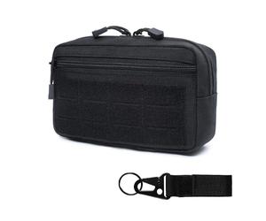 Sport Molle Pouch, 1000D Nylon Utility Tool Pouch with Belt Carabiner Waterproof Gadget Storage Bag for Vest Backpacks