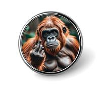 Sport Motorcycle Motocross Racing Theme Lapel Pin Fashion Brooch Pin Cute Button Badges Round Button Pins Enamel Pins Metal Pinback for Hat Shirt Clothing Bags Decoration, Gorillas, Circular