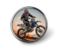 Sport Motorcycle Motocross Racing Theme Lapel Pin Fashion Brooch Pin Cute Button Badges Round Button Pins Enamel Pins Metal Pinback for Hat Shirt Clothing Bags Decoration, Sport Motorcycle Motocross