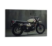 Sport Motorcycle Poster Triumph Street Scrambler Sandstorm Cafe Racer Poster Decorative Painting Canvas Wall Posters And Art Picture Print Modern Family Bedroom Decor Posters 12x18inch(30x45cm)