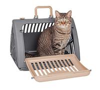 SportPet Designs Travel Cat Carrier Front Door Plastic Collapsible, Large