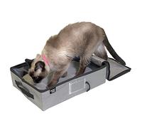 SPORT PET Large Pop Open Kennel, Portable Cat Cage Kennel, Waterproof Pet bed, Travel Litter Collection