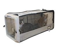 SPORT PET SportPet Designs Large Pop Open Kennel, Portable Cat Cage Kennel, Waterproof Pet bed, Travel Litter Collection