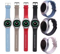 Sport Replacement Watchband For Samsung Gear S2 R720 Strap Silicone Pure Color Straps For SM-R720 Smartwatch Bracelet Correa For Gear S2 SM-R720 Yellow