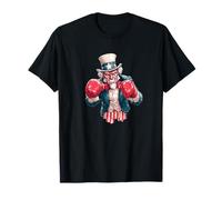 Sport Sam with Gloves for Fighting Ring in US Colors T-Shirt
