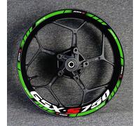 Sport Scooter 17 Inch Rim Protective Decal Wheel Hub Waterproof Reflective Sticker for Suzuki GSX-S Gsxs150 Gsxs750 Gsxs1000(Style 14)