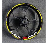 Sport Scooter 17 Inch Rim Protective Decal Wheel Hub Waterproof Reflective Sticker for Suzuki GSX-S Gsxs150 Gsxs750 Gsxs1000(CStyle 10)