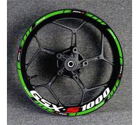 Sport Scooter 17 Inch Rim Protective Decal Wheel Hub Waterproof Reflective Sticker for Suzuki GSX-S Gsxs150 Gsxs750 Gsxs1000(Style 23)