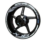 Sport Scooter Motorcycle Hub Sticker Rim Sticker Wheel Decal Front and Rear Set for Y&amaha Xj6(Style 3)