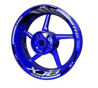 Sport Scooter Motorcycle Hub Sticker Rim Sticker Wheel Decal Front and Rear Set for Y&amaha Xj6(Style 1)