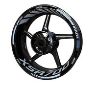 Sport Scooter Motorcycle Hub Sticker Wheel Decal Rim Sticker Logo Front and Rear Set for Y&amaha Xsr 900 700(Style 4)