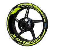 Sport Scooter Motorcycle Hub Sticker Wheel Decal Rim Sticker Logo Front and Rear Set for Y&amaha Xsr 900 700(Style 12)