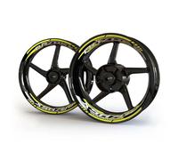 Sport Scooter Motorcycle Hub Sticker Wheel Decal Rim Sticker Logo Front and Rear Set for Y&amaha Xsr 900 700(Style 3)