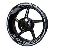Sport Scooter Motorcycle Hub Sticker Wheel Decal Rim Sticker Logo Front and Rear Set for Y&amaha Xsr 900 700(Style 1)