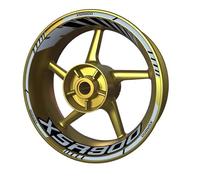 Sport Scooter Motorcycle Hub Sticker Wheel Decal Rim Sticker Logo Front and Rear Set for Y&amaha Xsr 900 700(Style 11)